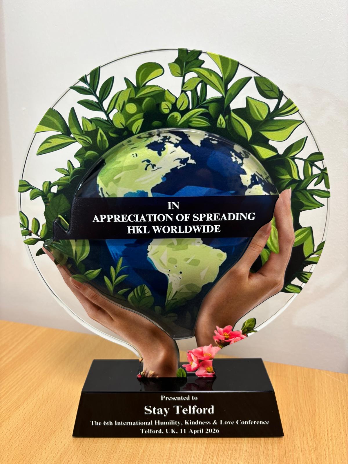 Stay Wins Humility, Kindness & Love Award
